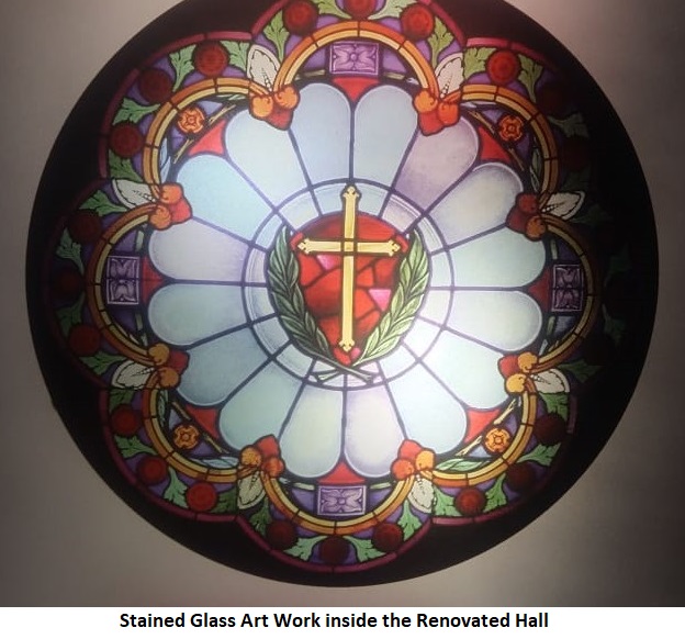 Stained Glass Art Work inside the Hall